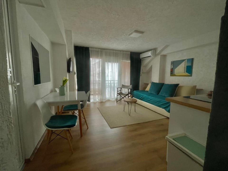 Bed, TV and multimedia, Living room, Photo of the whole room, Seating area, Dining area