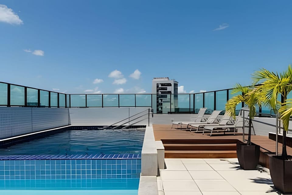 Natural landscape, Swimming pool, sunbed