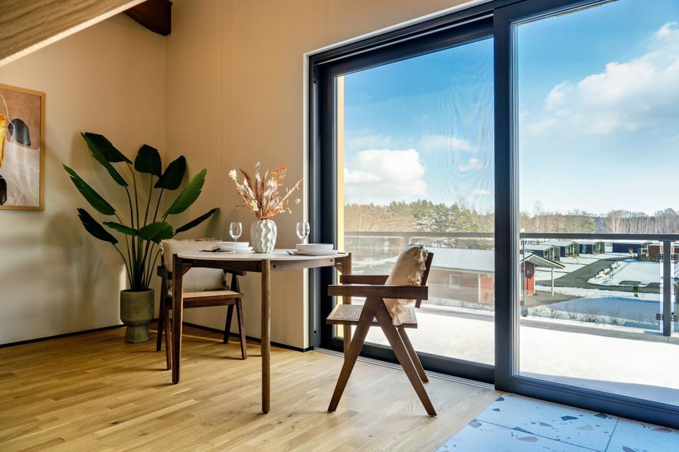 Patio, Day, View (from property/room), Balcony/Terrace, Living room, Seating area, Dining area