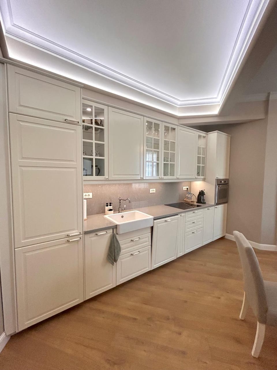 Kitchen or kitchenette, dishwasher, oven, stove, toaster, kitchen