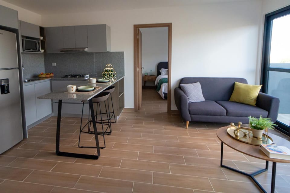 Kitchen or kitchenette, Living room