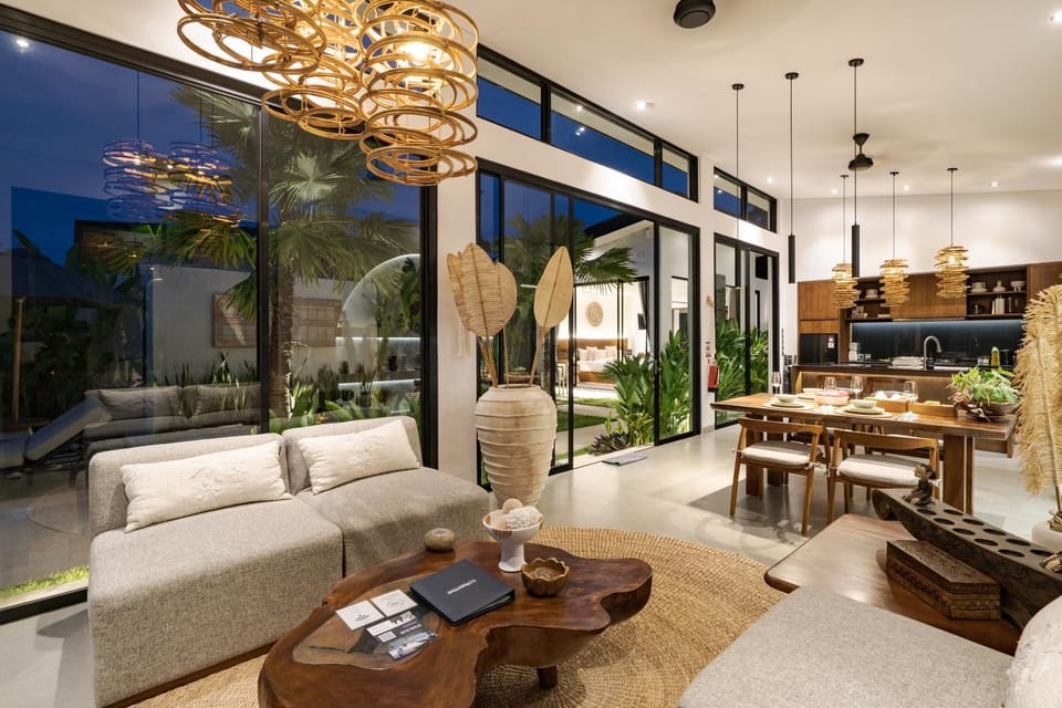 View (from property/room), Living room, Seating area, Dining area