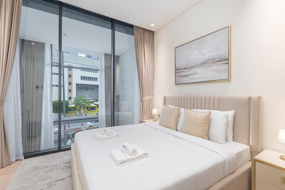 Bed, View (from property/room), Bedroom, towels