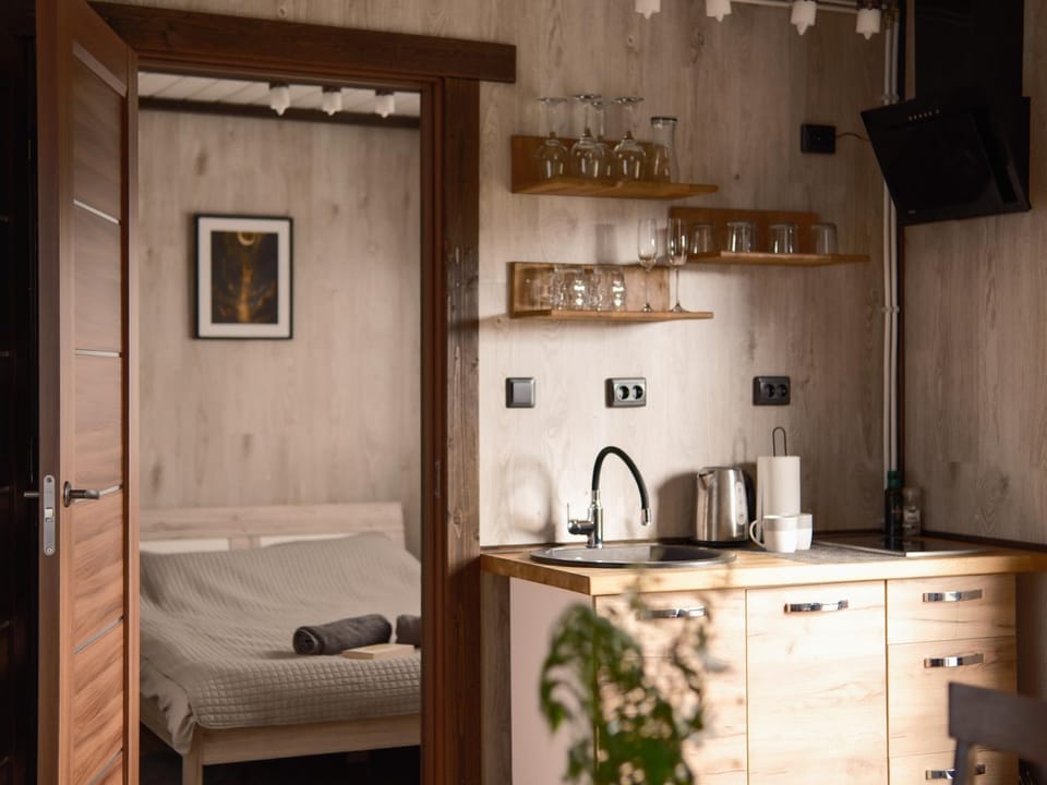 Kitchen or kitchenette, Living room