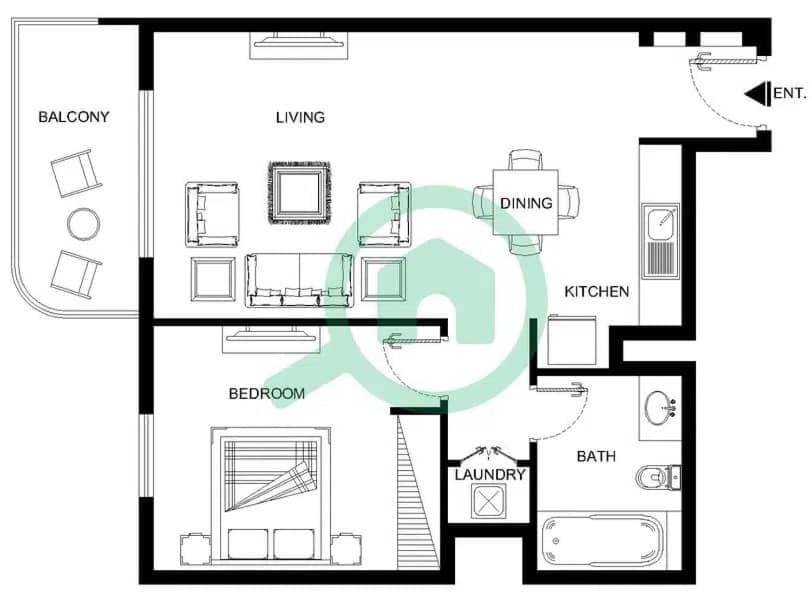 Free housekeeping visits during your stay - StayShort - 1 Bedroom in Marina Vista with Full Palm Views Apartment in Dubai
