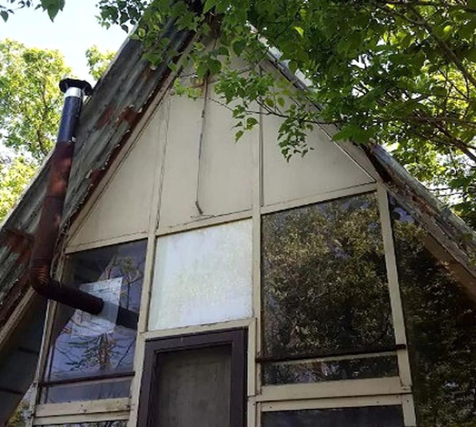 Rustic A-Frame Cabin in the Lush Woodlands of Grubville, Missouri Cabin in Ozark Mountains