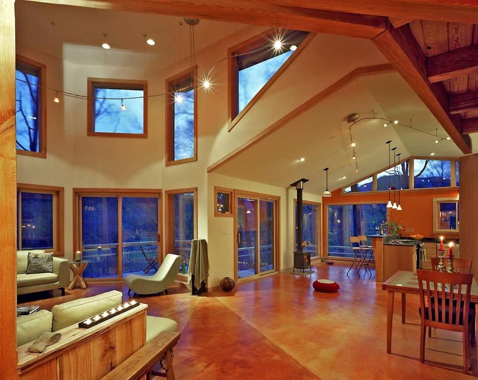 Luxury Mountain Cabin Rental on Rockfish Gap River near Charlottesville, Virginia Cabin in Massies Mill