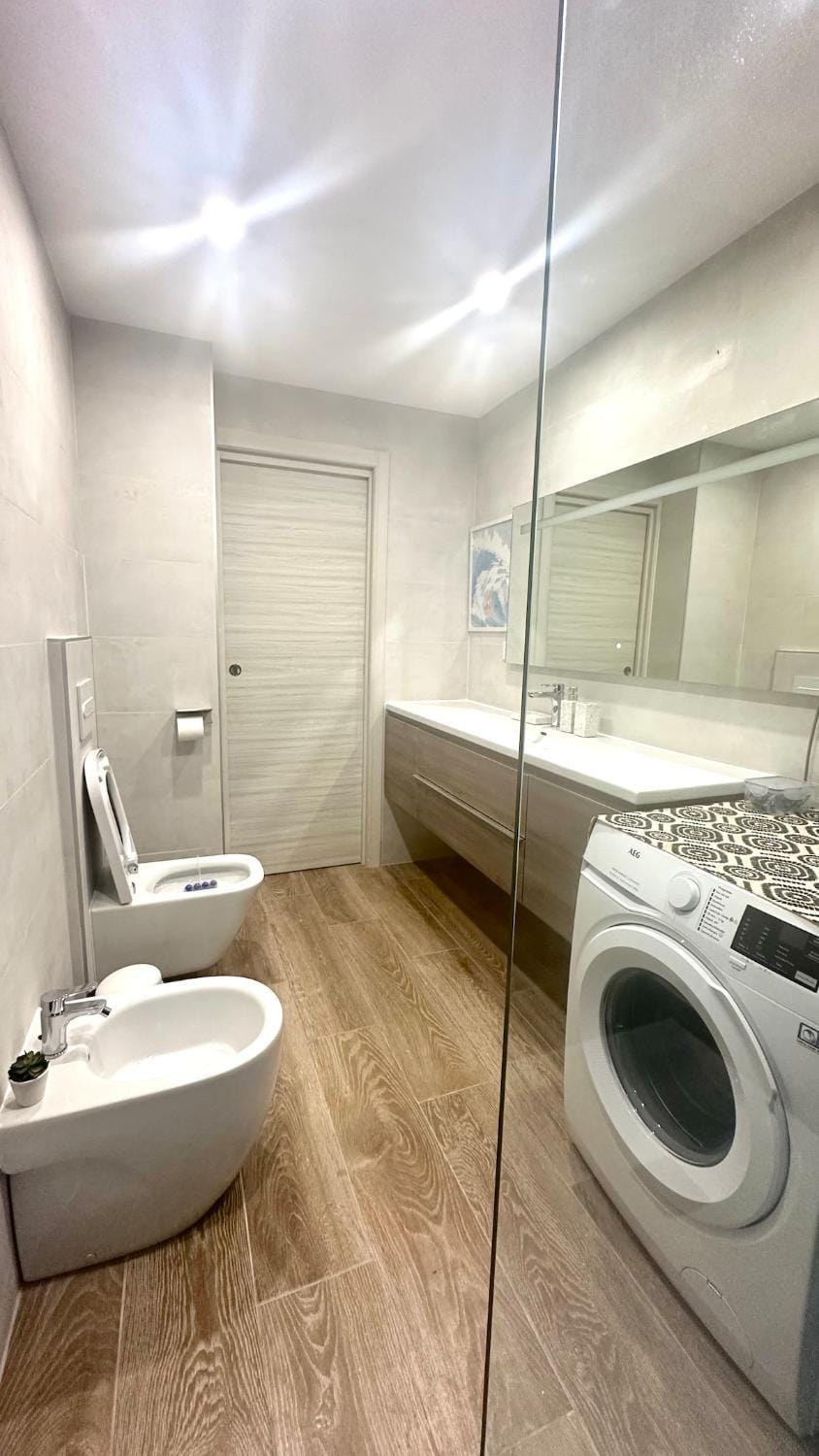 Toilet, Bathroom, washing machine