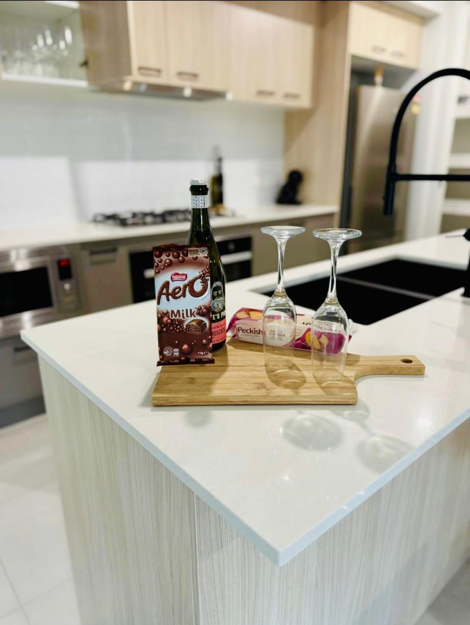 Kitchen or kitchenette, stove, toaster