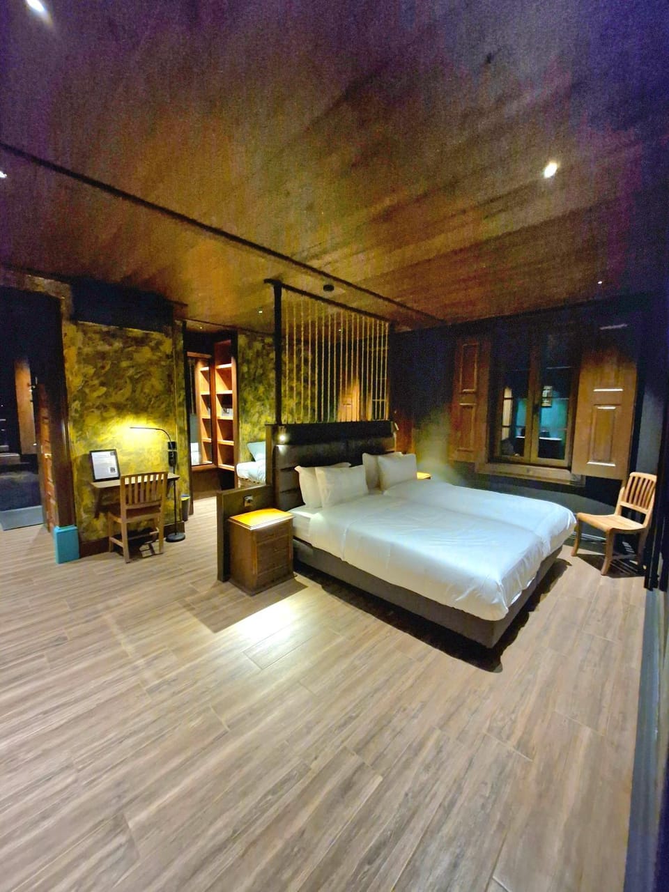 Property building, Bedroom, Mountain view, Sunset