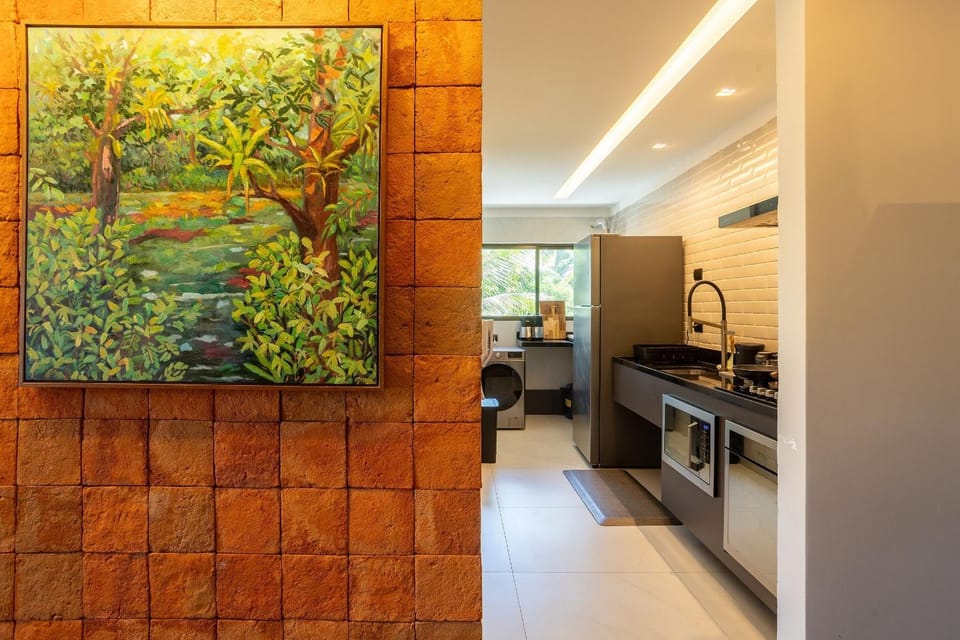 Kitchen or kitchenette, oven, stove