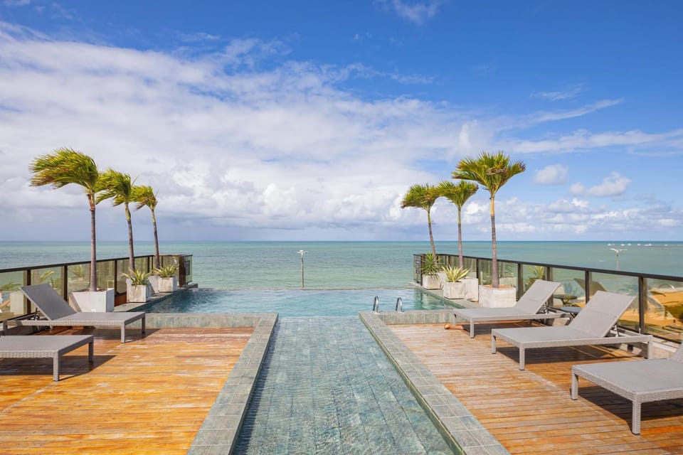Beach, Pool view, Sea view, Swimming pool, sunbed