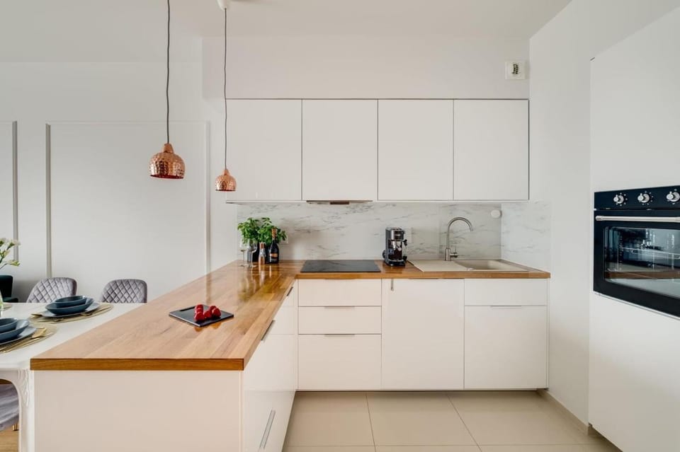 Kitchen or kitchenette, dishwasher, minibar, stove
