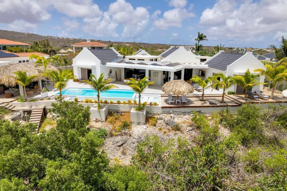 Property building, Natural landscape, Swimming pool, sunbed