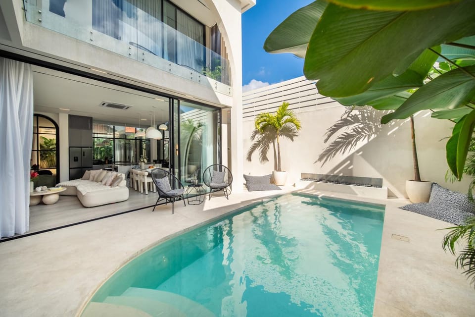 Property building, Day, Natural landscape, Seating area, Pool view, Swimming pool, sunbed