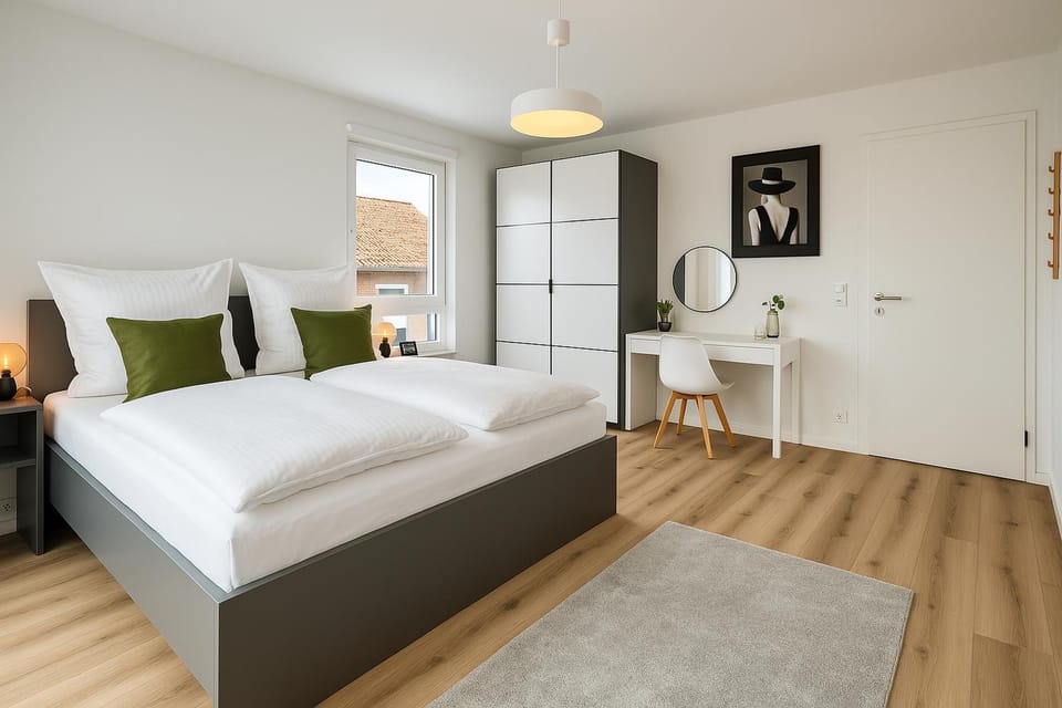 Bed, Bedroom, wardrobe