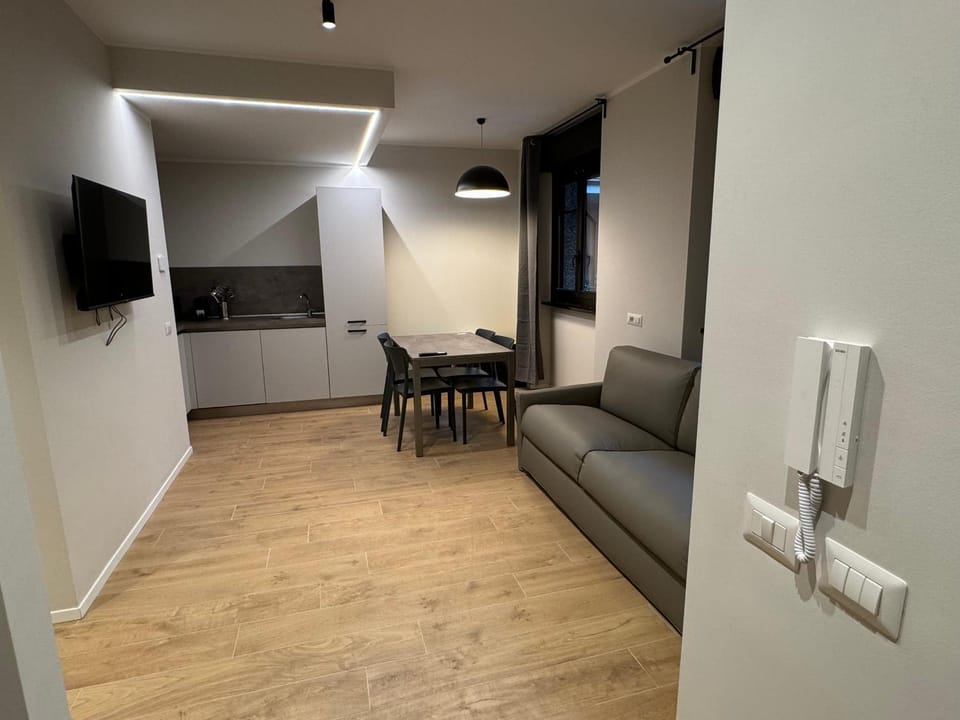 TV and multimedia, Kitchen or kitchenette, Living room, Seating area, Dining area