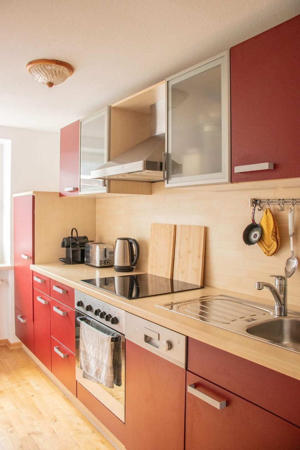 Kitchen or kitchenette, dishwasher, oven, stove, toaster, kitchen