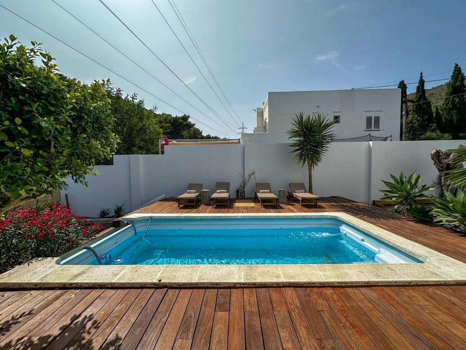 Property building, Living room, Swimming pool