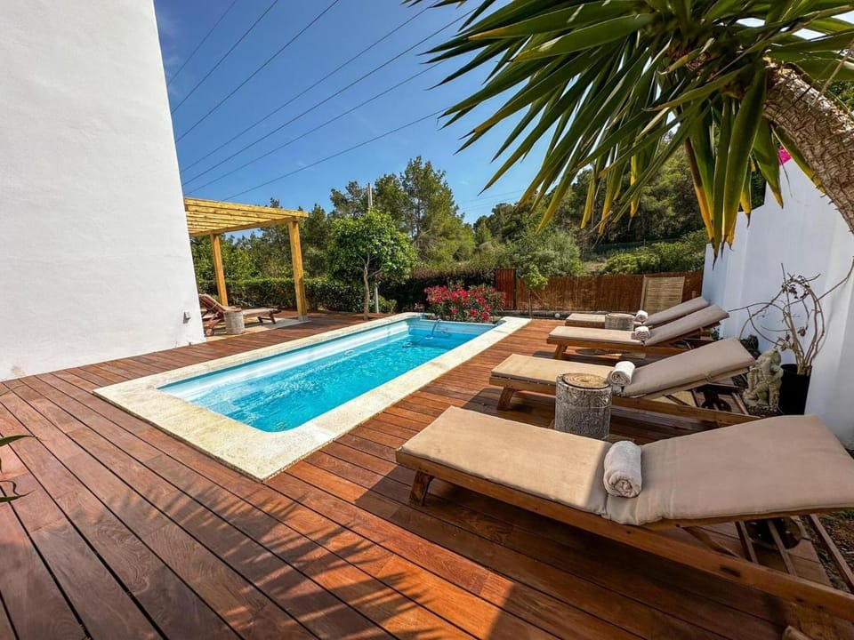 Property building, Living room, Swimming pool