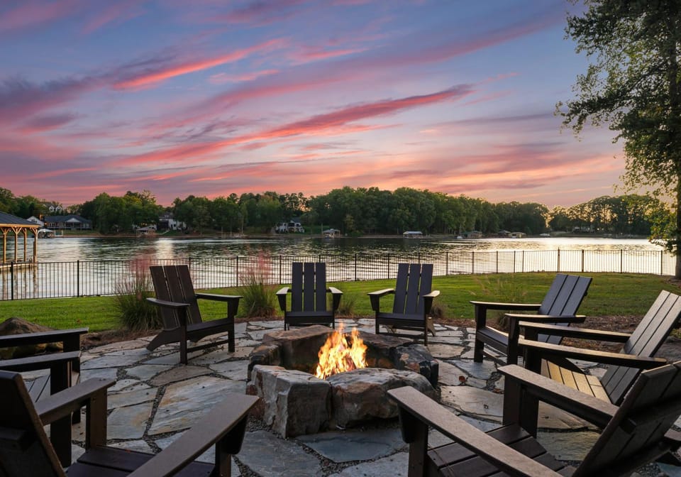 Lake view, Sunset