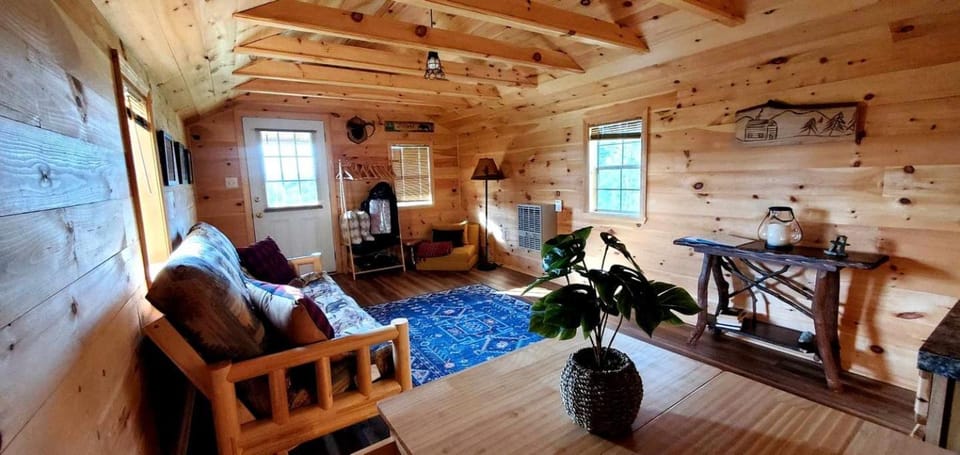 Off-Grid Cabin Nestled Among Nature with Lovely Landscape Views in Maine Cabin in Maine