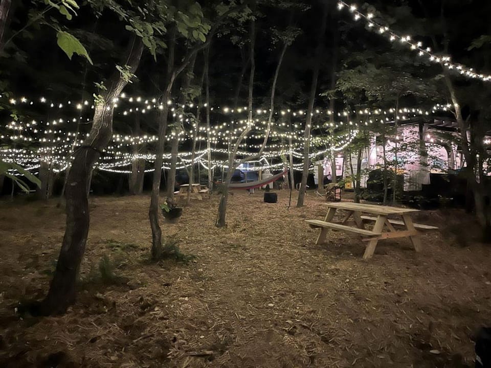 Charming Vintage Caravan Rental in Franklin, North Carolina for Mountain Glamping Escape House in Franklin