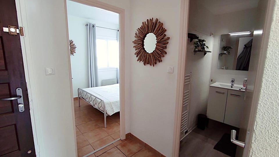 Bed, Bathroom, Bedroom
