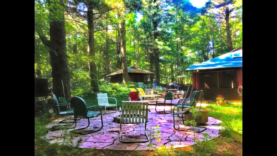 Unique Cabin Vacation Rental for Large Groups on the coast of Lake Michigan near Saugatuck, Michigan Cabin in Michigan