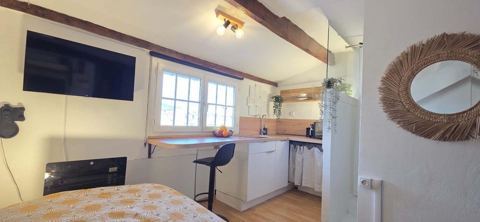 Studio Cosy avec vue sur Montagnes, proche Gare Apartment in Nice