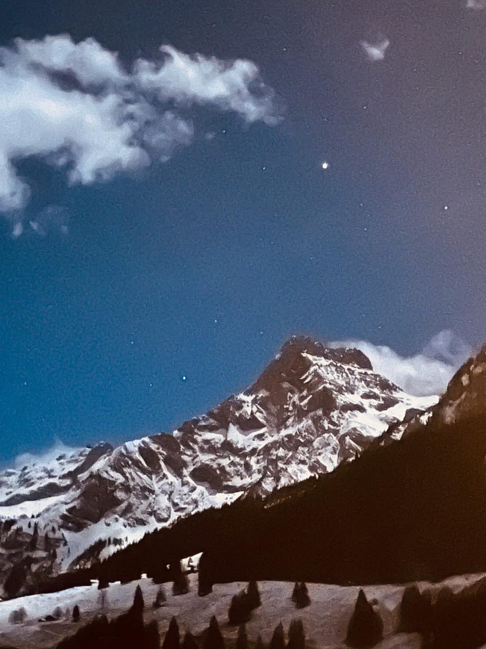 Natural landscape, Winter, Mountain view