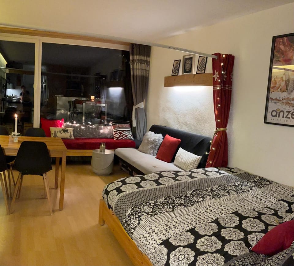 Studio chaleureux, confortable, avec vue sur les Alpes Apartment in Canton of Valais