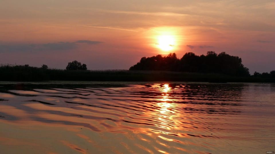 Natural landscape, Beach, Lake view, Sunset