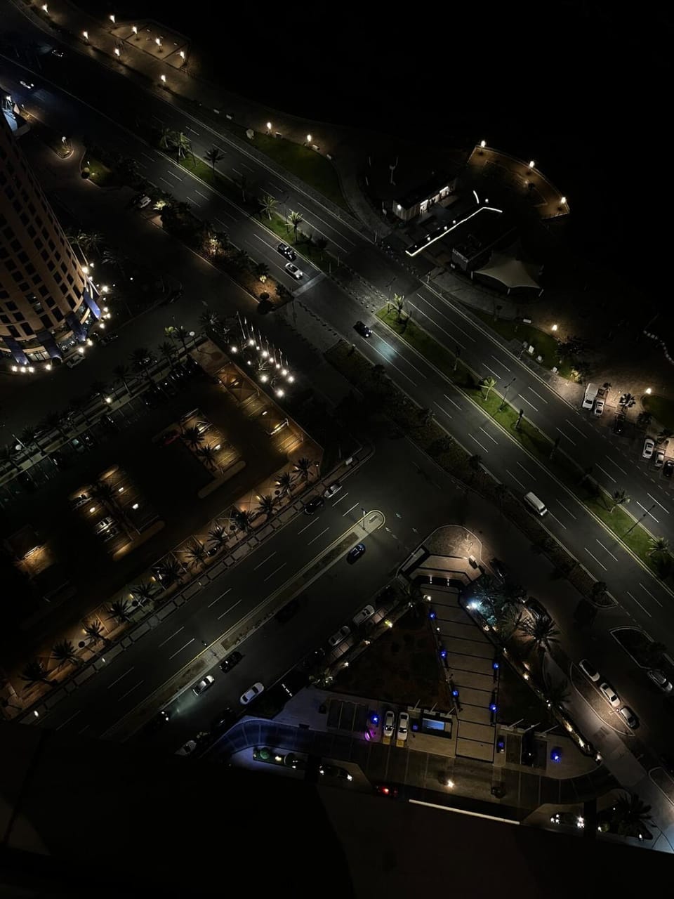 Night, Neighbourhood, Bird's eye view, City view, Street view