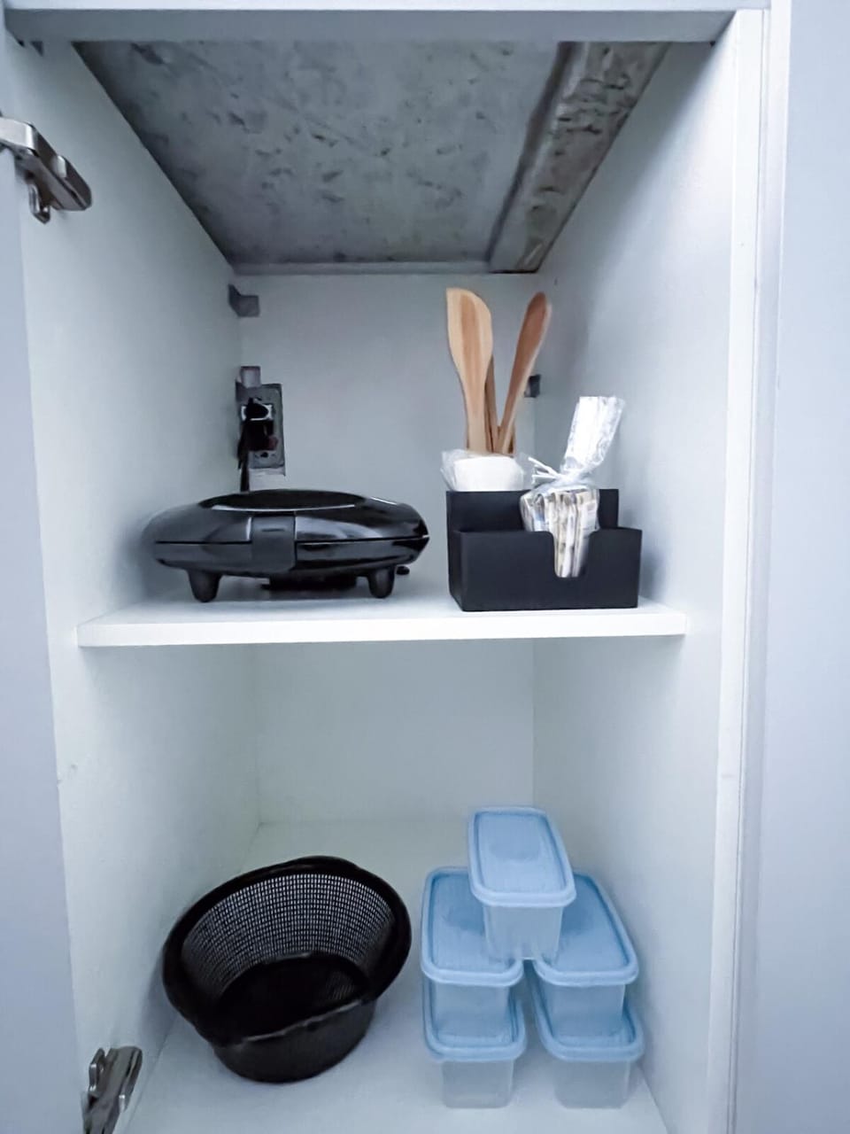 Kitchen or kitchenette, toaster