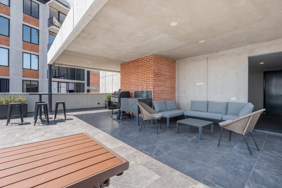 Property building, Patio, BBQ facilities, View (from property/room), Balcony/Terrace, Seating area