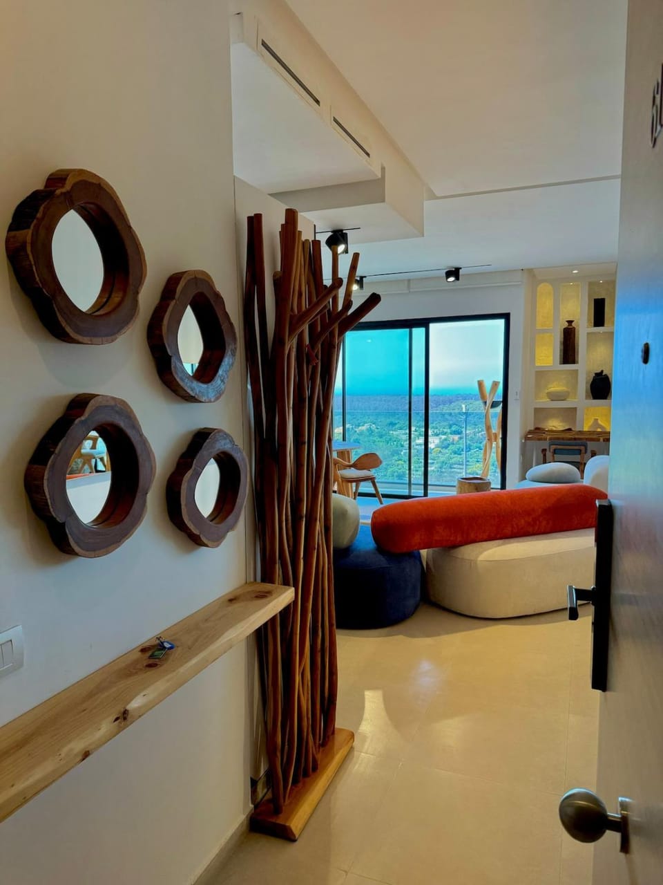 Natural landscape, Living room, Bedroom
