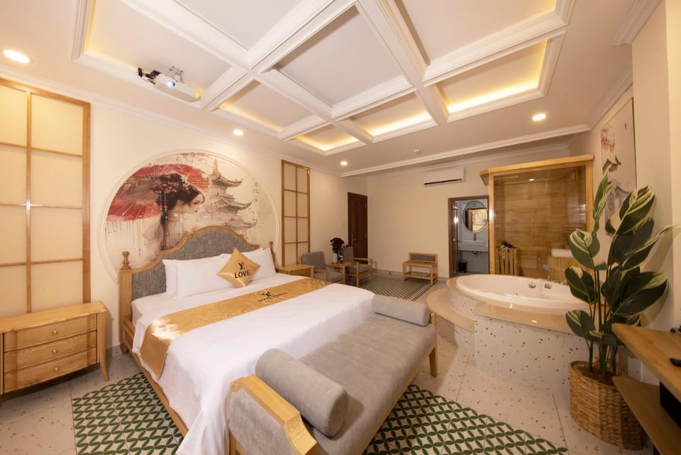 Bed, Sauna, Photo of the whole room, Bedroom