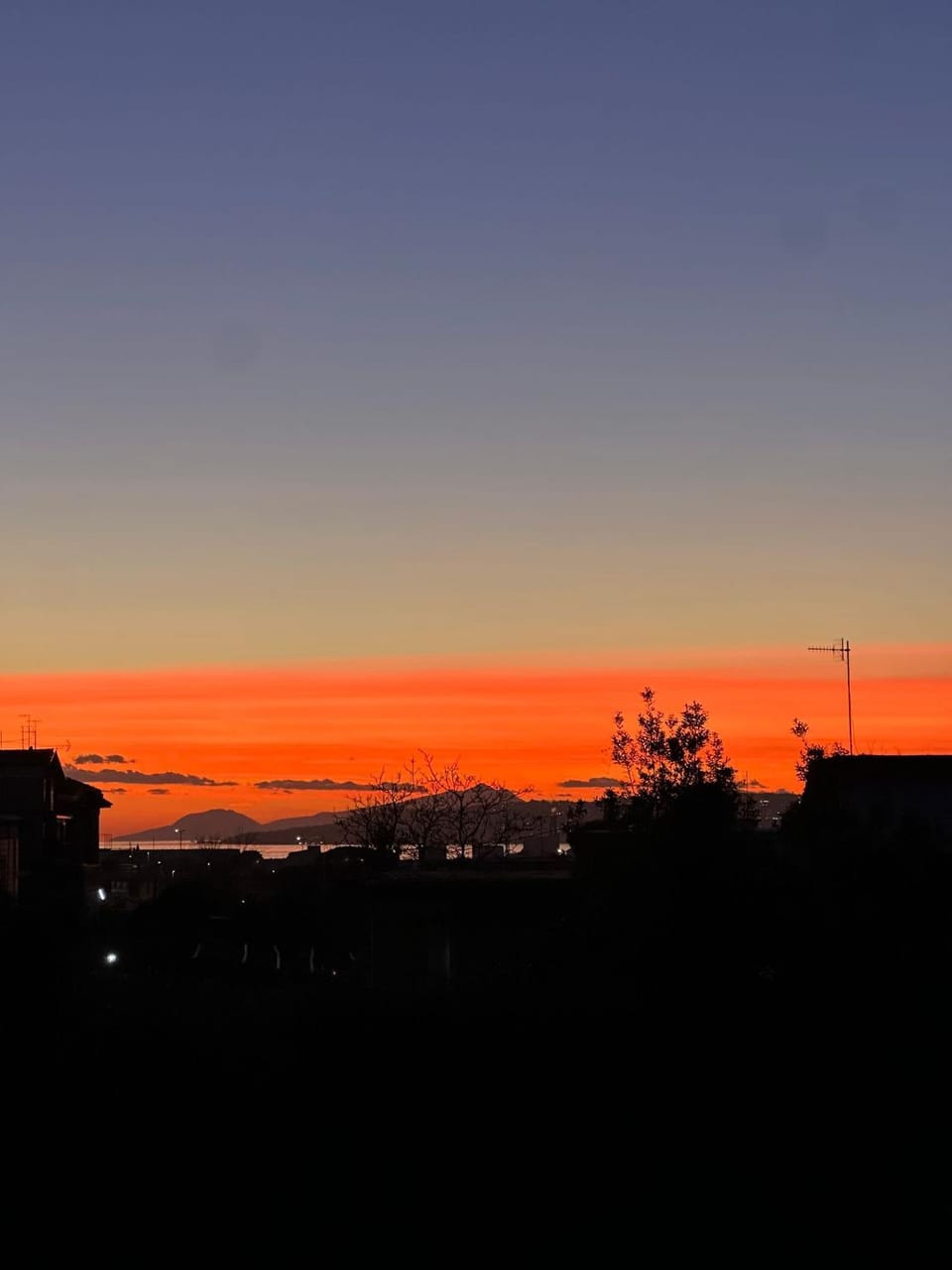 Property building, Sunset