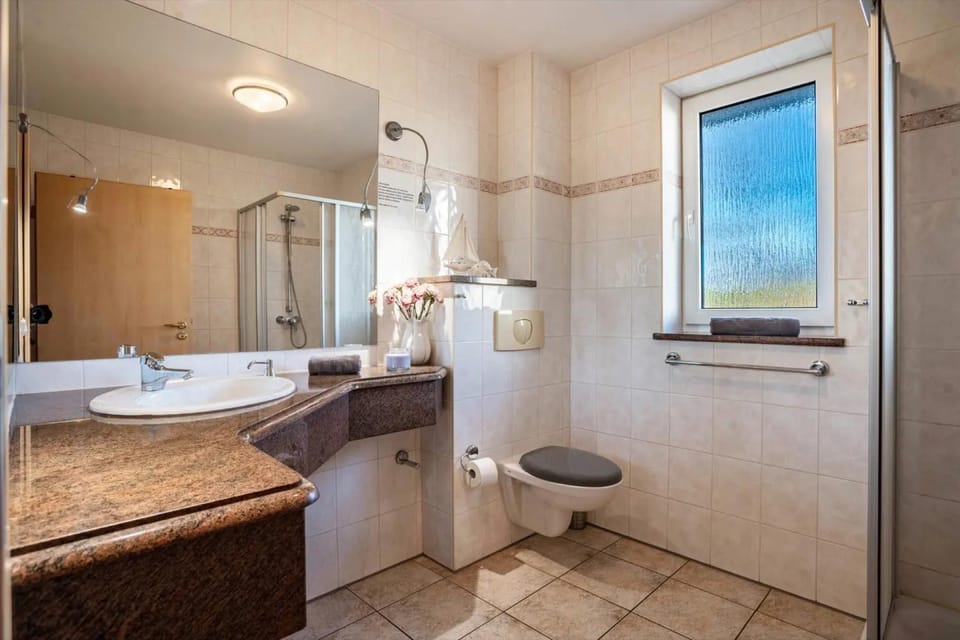 Bathroom, Living room