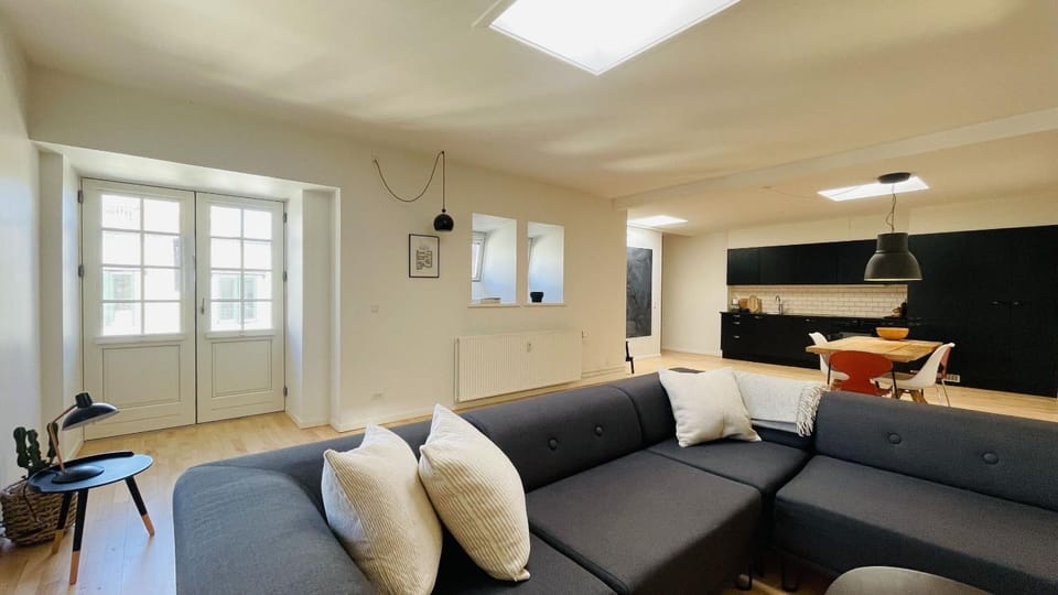 Kitchen or kitchenette, Living room, Dining area