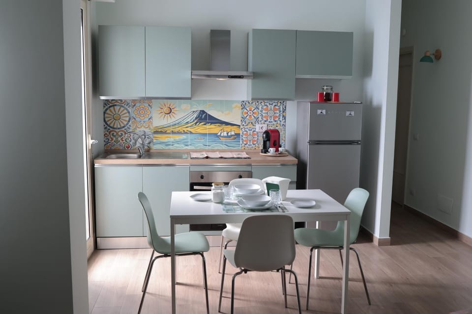 Kitchen or kitchenette, oven, stove