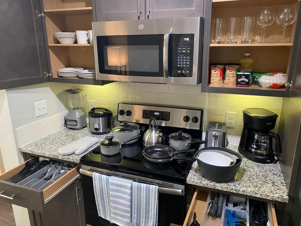 Spring Modern 1-BR King Long-term fully equipped Apartment in Houston
