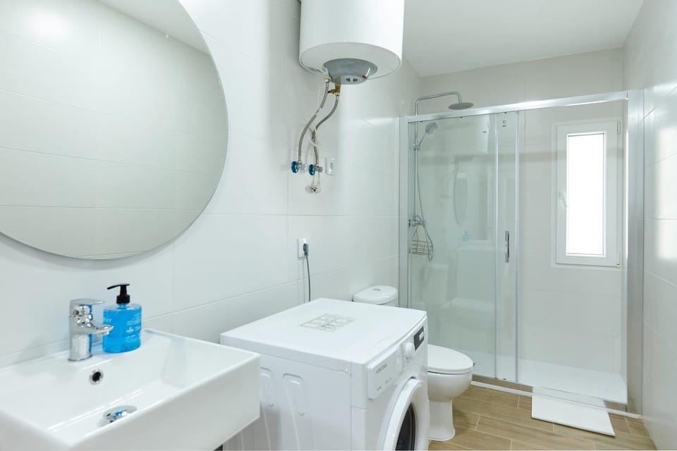 Bathroom, Living room
