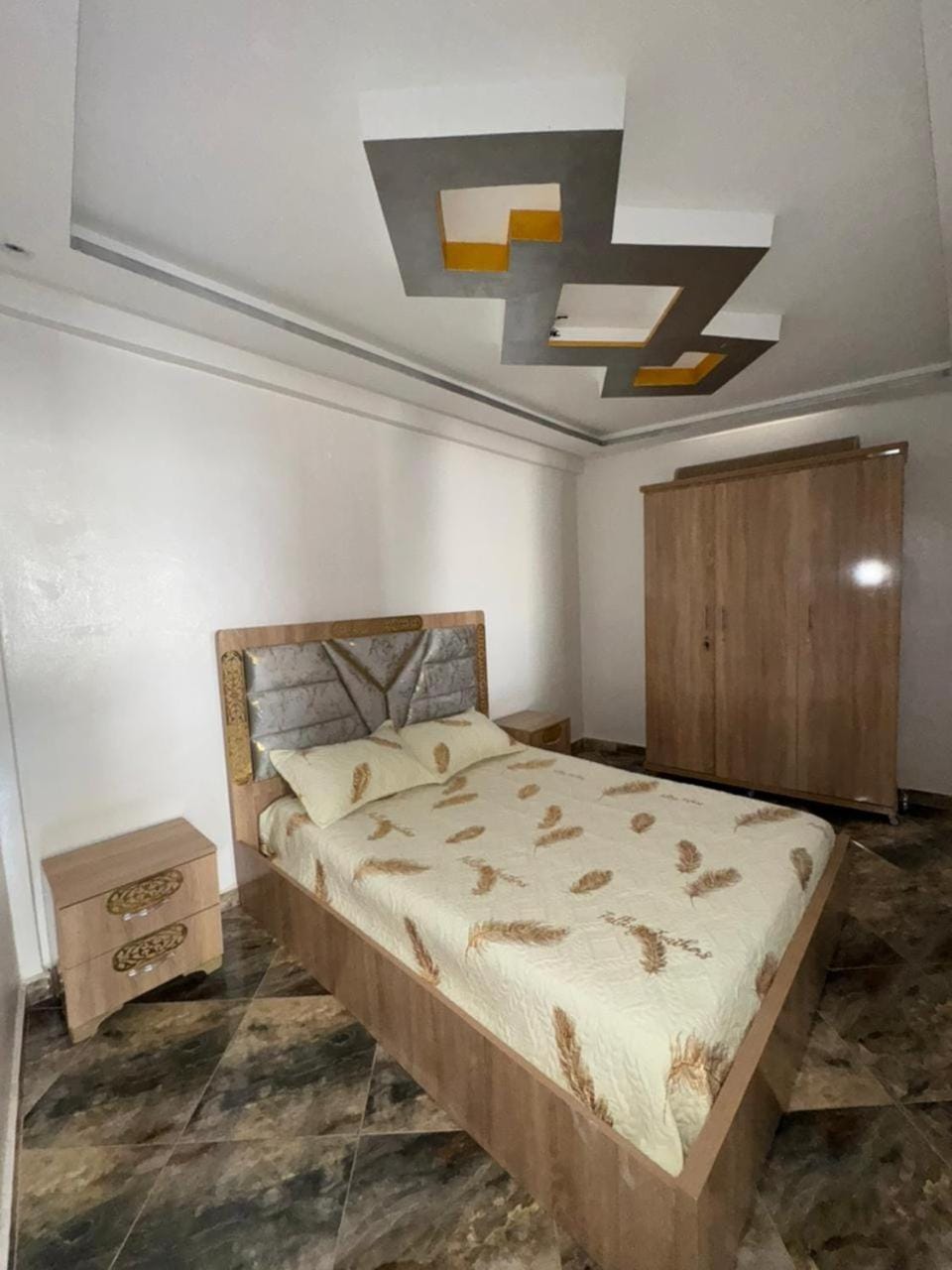 Bed, Photo of the whole room, Bedroom, wardrobe