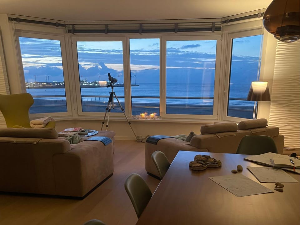 Natural landscape, Living room, Seating area, Sea view