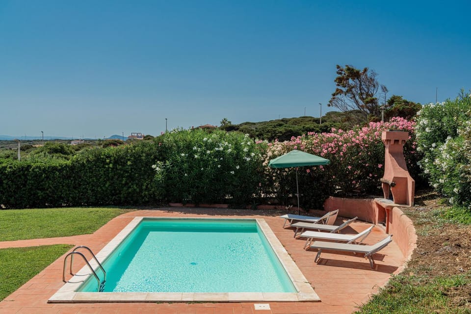 Property building, Living room, Swimming pool