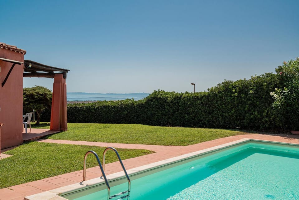 Property building, Living room, Swimming pool