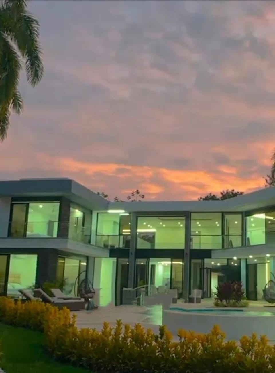 Property building, Sunset