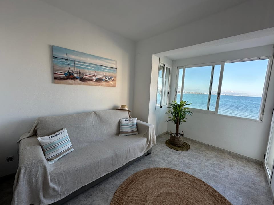 Living room, Seating area, Sea view